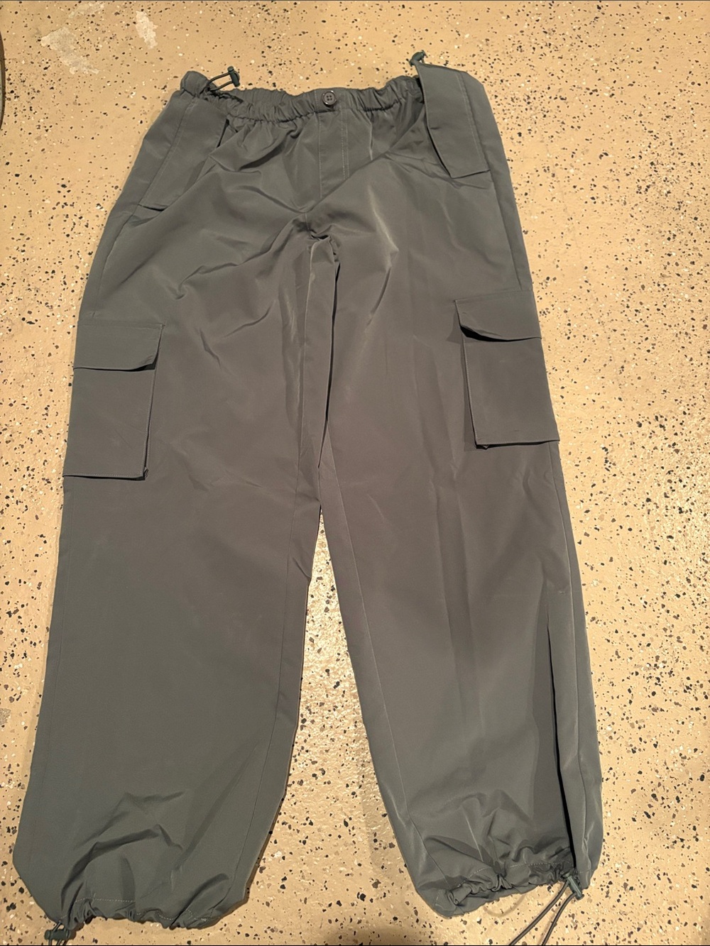 Women Olive Green Cargo Jogger Pants